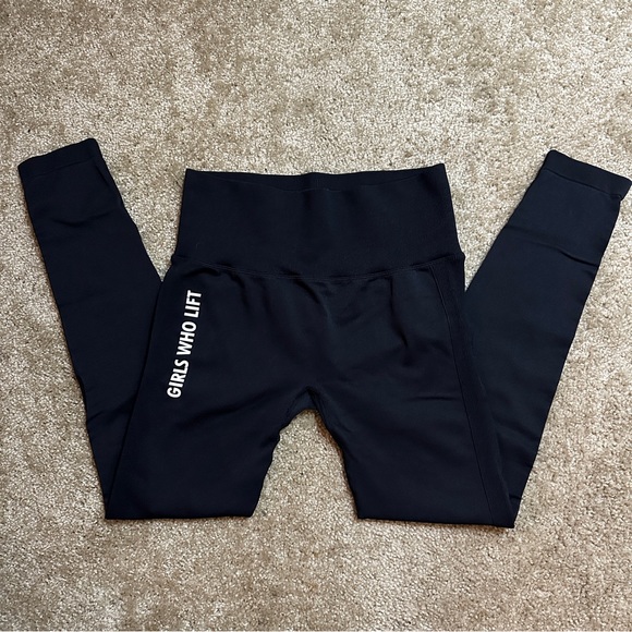 beauty x beast Pants - High-Waist Black Workout Leggings